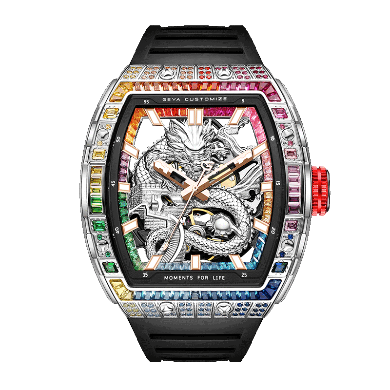 Đồng hồ cơ tự động lộ máy Rainbow Zircon Series G78175