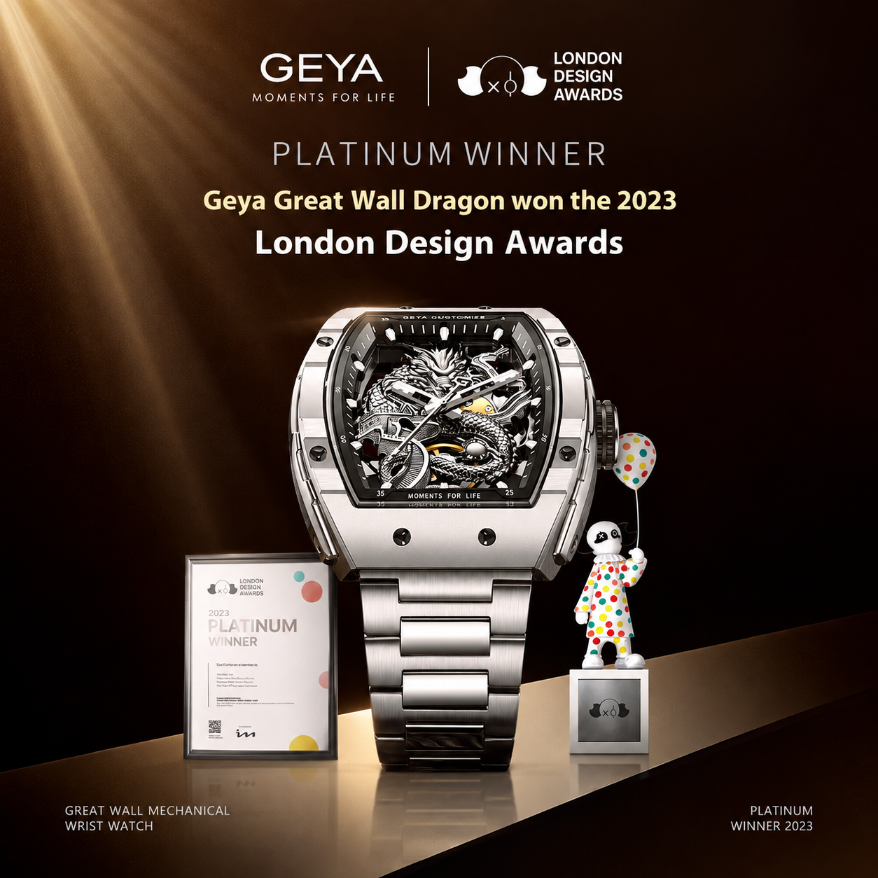 Platinum Award Winner at 2023 · London Design Awards